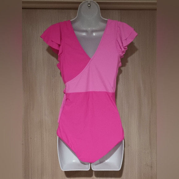 NWT Two pink tone one piece swimsuit - Picture 7 of 10